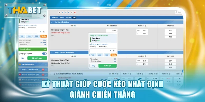 Kỹ thuật giúp cược kèo nhất định giành chiến thắng